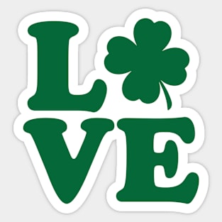 Shamrock Love Sticker